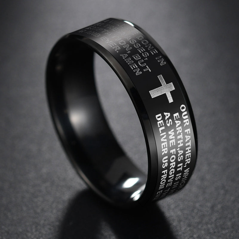 Scripture Steel Rings