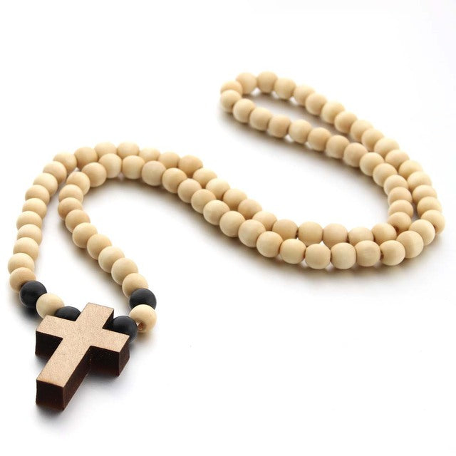 Wooden Cross Pendant